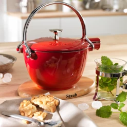 Staub Teekanne Und Wasserkessel Aus Gusseisen In Schwarz -KitchenAid Shop 10830 rgb 300dpi neu 2 l