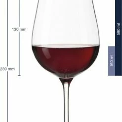 Leonardo Rotweinglas TIVOLI 580 Ml, 6er-Set -KitchenAid Shop 210 020964 1 K