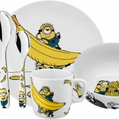 WMF Minions Kindergeschirr Mit Kinderbesteck 7-teilig