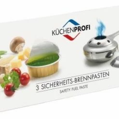 Küchenprofi Sicherheits-Brennpaste, 3 Stück