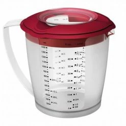 Westmark Rührbecher Helena Mit Deckel In Dunkelrot