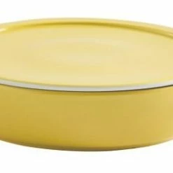 Eschenbach Flacher Topf Mit Deckel Cook & Serve In Hellgelb 16 Cm / 21 Cm / 0,3 Liter / 6 Cm / 0,55 Kg