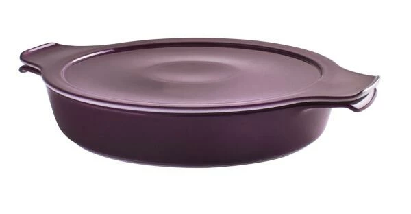 Eschenbach Flacher Topf Mit Deckel Cook & Serve In Pflaume 24 Cm / 1,2 Liter 3 Eschenbach Flacher Topf Mit Deckel Cook & Serve In Pflaume 24 Cm / 1,2 Liter