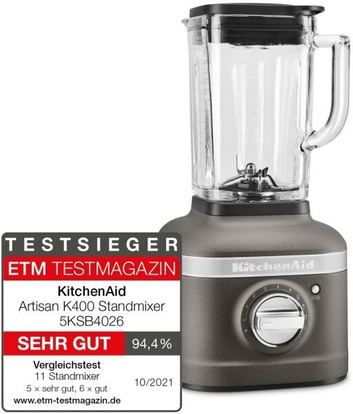 KitchenAid Standmixer Artisan K400 In Imperial Grey 4 KitchenAid Standmixer Artisan K400 In Imperial Grey – Bild 2
