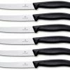 Victorinox SwissClassic Tafelmesser Standard Mit Wellenschliff, 11 Cm, Schwarz, 6-teilig -KitchenAid Shop 6 7833 6