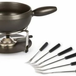 Stöckli Käsefonduegarnitur Atlantis, Anthrazit