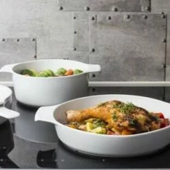 Eschenbach Kasserolle Mit Deckel Cook & Serve In Weiß 10 Eschenbach Kasserolle Mit Deckel Cook & Serve In Weiß -KitchenAid Shop COOK SERVE 011 neu l