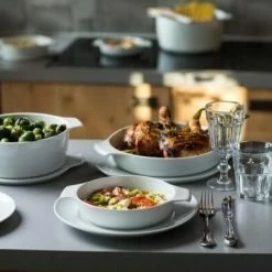 Eschenbach Flacher Topf Mit Deckel Cook & Serve In Petrol 18 Cm / 0,6 Liter -KitchenAid Shop COOK SERVE 014 neu l 7