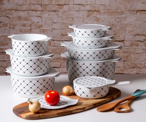 Eschenbach Flacher Topf Mit Deckel Cook & Serve In Square 24 Cm / 1,2 Liter / 5,5 Cm 6 Eschenbach Flacher Topf Mit Deckel Cook & Serve In Square 24 Cm / 1,2 Liter / 5,5 Cm – Bild 4