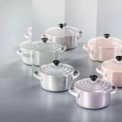 Le Creuset Mini Cocotte In Perlgrau Metallic -KitchenAid Shop Metallics LS08 1
