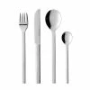Mono A Besteckset Mit Messer 43, 24tlg. Brillant Poliert -KitchenAid Shop Mono A Polished Long blade 4pc 60773 Top Packshot without shadow