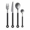 Mono Ring Besteckset In Schwarz, 4tlg. -KitchenAid Shop Mono Ring Black 4pc 50793 Top Packshot without shadow