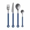 Mono Ring Besteckset In Blau, 4tlg. 2 Mono Ring Besteckset In Blau, 4tlg. -KitchenAid Shop Mono Ring Blue 4pc 54793 Top Packshot without shadow