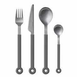 Mono Ring Besteckset In Grau, 4tlg.