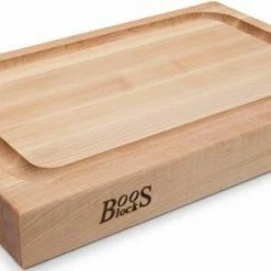 Boos Blocks Schneidebrett Prep2Serve Aus Ahorn Mit Edelstahlgriffen